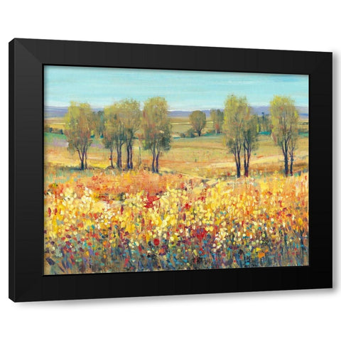 Golden Fields I Black Modern Wood Framed Art Print by OToole, Tim