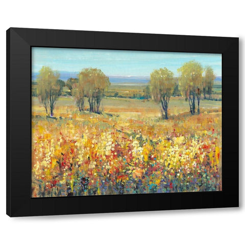 Golden Fields II Black Modern Wood Framed Art Print by OToole, Tim