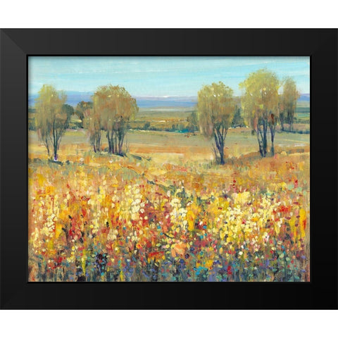 Golden Fields II Black Modern Wood Framed Art Print by OToole, Tim