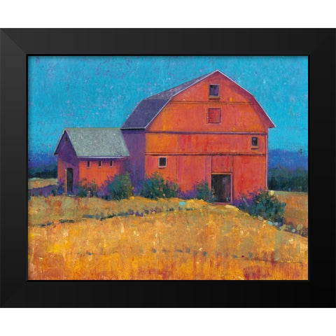 Colorful Barn View I Black Modern Wood Framed Art Print by OToole, Tim