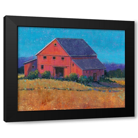 Colorful Barn View II Black Modern Wood Framed Art Print by OToole, Tim