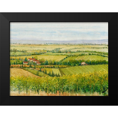 Wine Country View I Black Modern Wood Framed Art Print by OToole, Tim