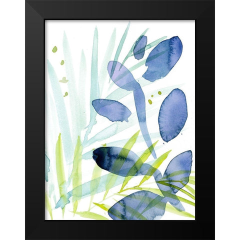 Queen Palms I Black Modern Wood Framed Art Print by Parker, Jennifer Paxton