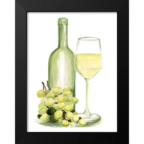 Wine Watercolor II Black Modern Wood Framed Art Print by Parker, Jennifer Paxton
