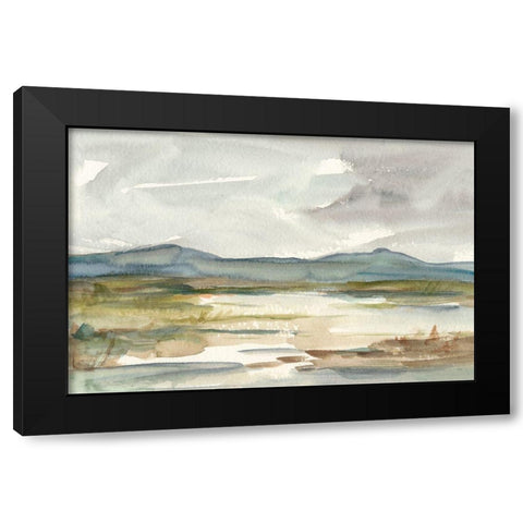 Overcast Wetland I Black Modern Wood Framed Art Print by Harper, Ethan
