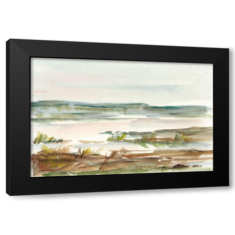 Overcast Wetland II Black Modern Wood Framed Art Print by Harper, Ethan