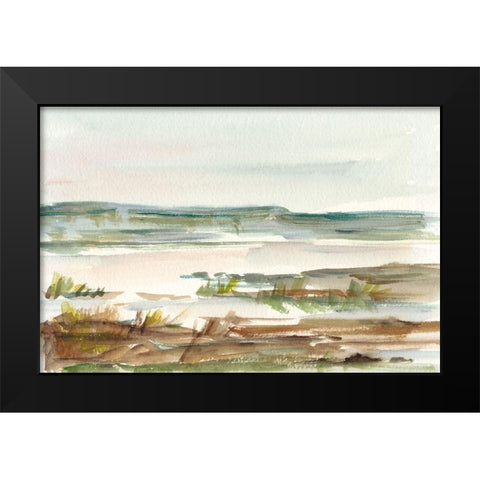 Overcast Wetland II Black Modern Wood Framed Art Print by Harper, Ethan