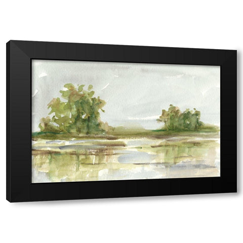 Muted Watercolor I Black Modern Wood Framed Art Print by Harper, Ethan