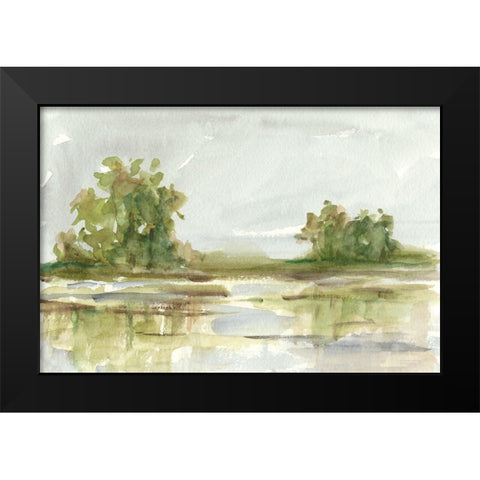 Muted Watercolor I Black Modern Wood Framed Art Print by Harper, Ethan