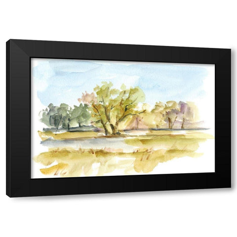 Vibrant Watercolor I Black Modern Wood Framed Art Print by Harper, Ethan