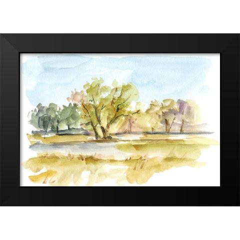 Vibrant Watercolor I Black Modern Wood Framed Art Print by Harper, Ethan