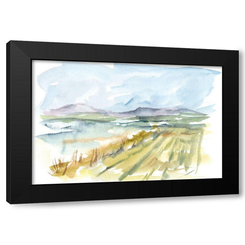 Vibrant Watercolor III Black Modern Wood Framed Art Print by Harper, Ethan