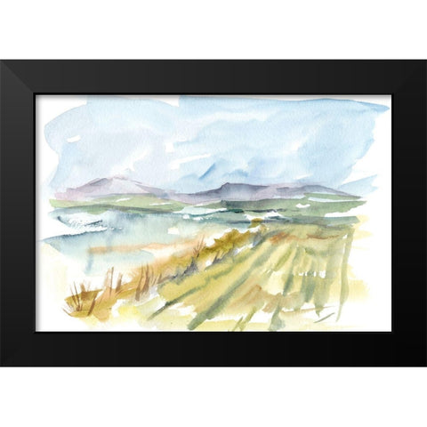 Vibrant Watercolor III Black Modern Wood Framed Art Print by Harper, Ethan