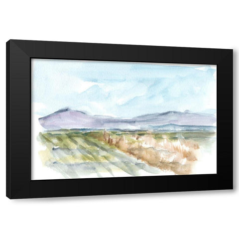 Vibrant Watercolor IV Black Modern Wood Framed Art Print by Harper, Ethan