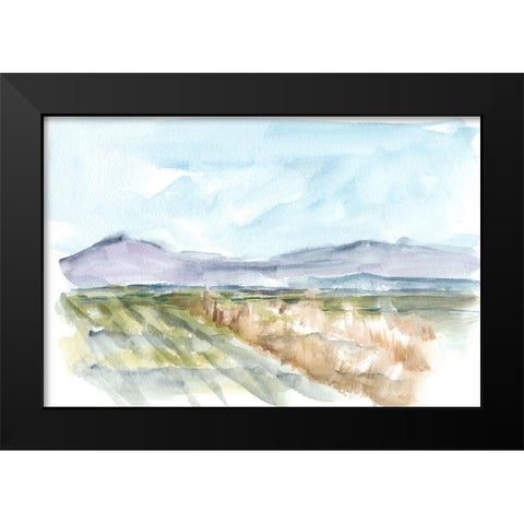 Vibrant Watercolor IV Black Modern Wood Framed Art Print by Harper, Ethan