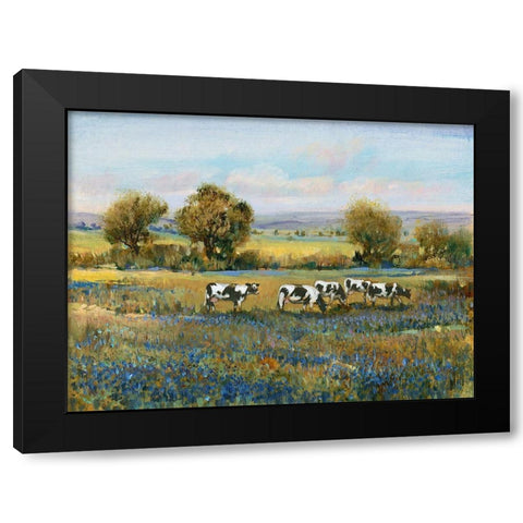 Field of Cattle I Black Modern Wood Framed Art Print by OToole, Tim