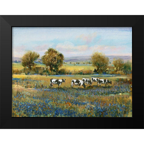 Field of Cattle I Black Modern Wood Framed Art Print by OToole, Tim