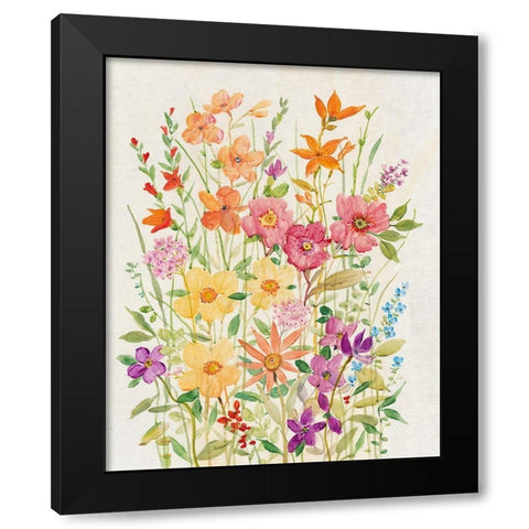 Hot Summer Mix II Black Modern Wood Framed Art Print by OToole, Tim