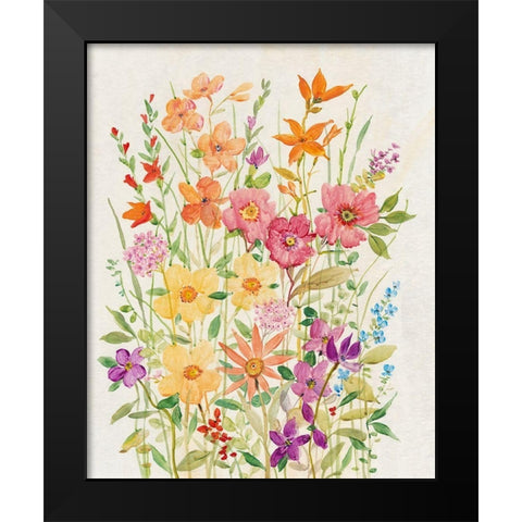 Hot Summer Mix II Black Modern Wood Framed Art Print by OToole, Tim