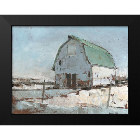 Plein Air Barn I Black Modern Wood Framed Art Print by Harper, Ethan