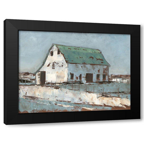 Plein Air Barn II Black Modern Wood Framed Art Print by Harper, Ethan