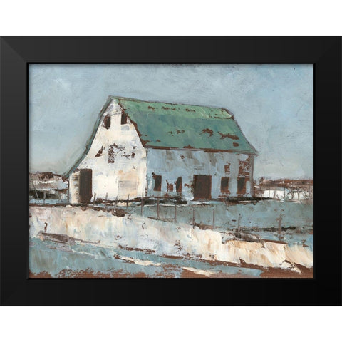 Plein Air Barn II Black Modern Wood Framed Art Print by Harper, Ethan