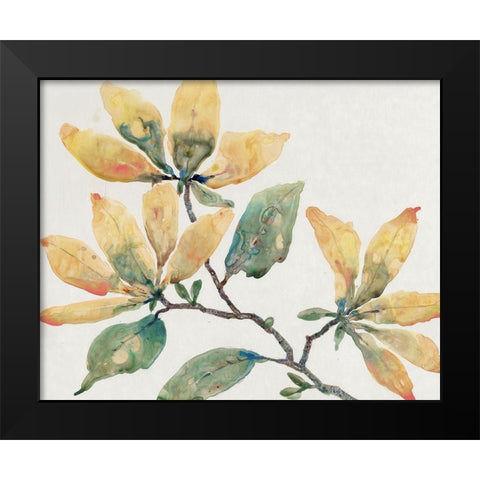 Flowering Branch II Black Modern Wood Framed Art Print by OToole, Tim