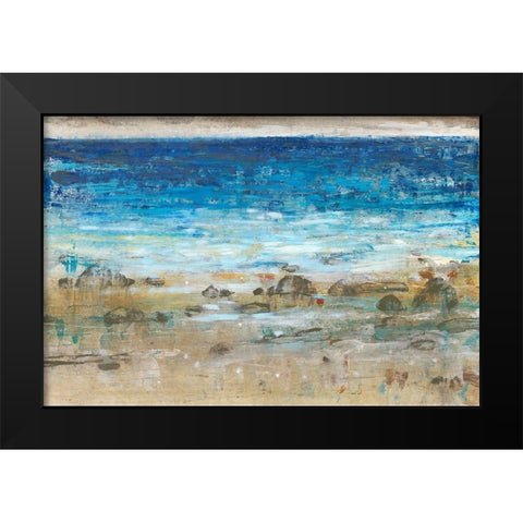 Rocky Shoreline I Black Modern Wood Framed Art Print by OToole, Tim