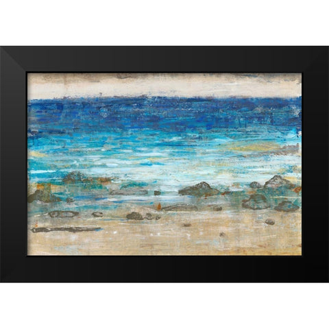 Rocky Shoreline II Black Modern Wood Framed Art Print by OToole, Tim