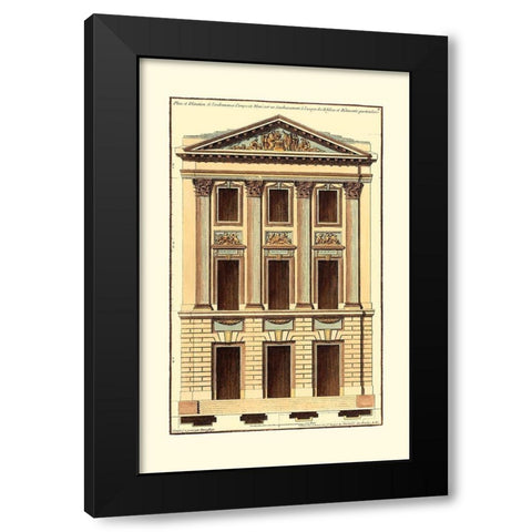 Architectural Facade I Black Modern Wood Framed Art Print by Deneufforge