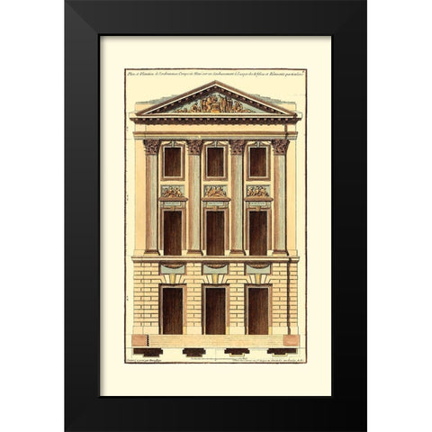 Architectural Facade I Black Modern Wood Framed Art Print by Deneufforge