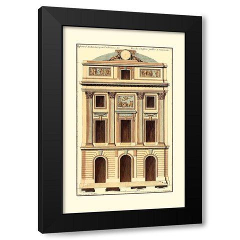 Architectural Facade II Black Modern Wood Framed Art Print by Deneufforge