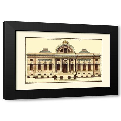 Architectural Facade III Black Modern Wood Framed Art Print by Deneufforge