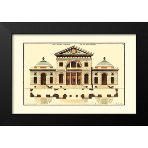 Architectural Facade VI Black Modern Wood Framed Art Print by Deneufforge