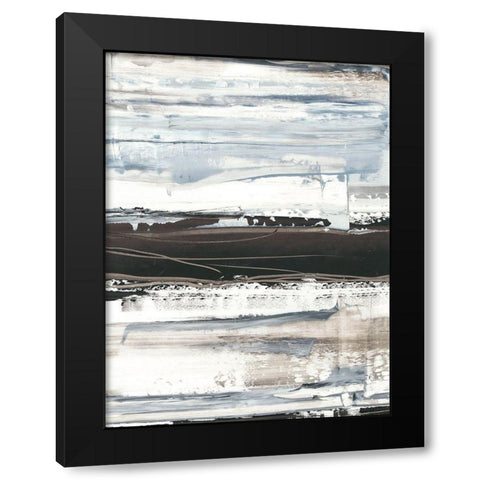 Icy Horizon II Black Modern Wood Framed Art Print by Harper, Ethan