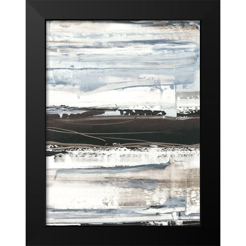 Icy Horizon II Black Modern Wood Framed Art Print by Harper, Ethan