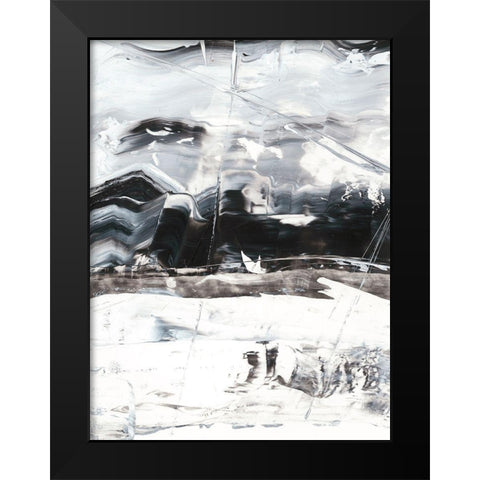 Winter Lightning I Black Modern Wood Framed Art Print by Harper, Ethan