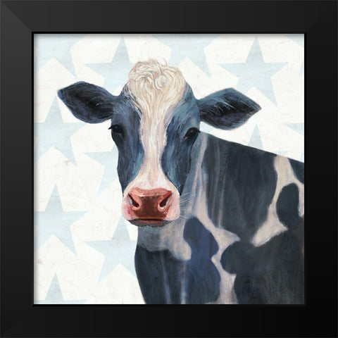 Patriotic Farm I Black Modern Wood Framed Art Print by Borges, Victoria
