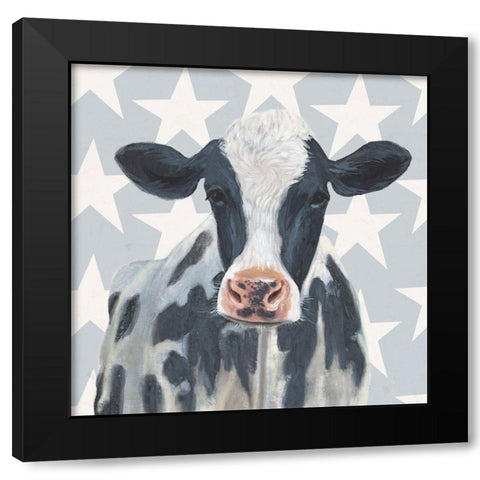 Patriotic Farm II Black Modern Wood Framed Art Print with Double Matting by Borges, Victoria