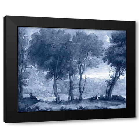 Pastoral Toile I Black Modern Wood Framed Art Print with Double Matting by Lorrain, Claude