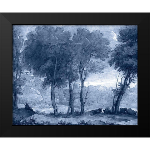 Pastoral Toile I Black Modern Wood Framed Art Print by Lorrain, Claude
