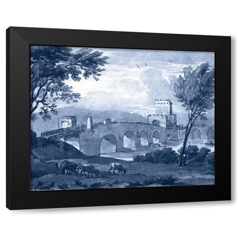 Pastoral Toile III Black Modern Wood Framed Art Print with Double Matting by Lorrain, Claude
