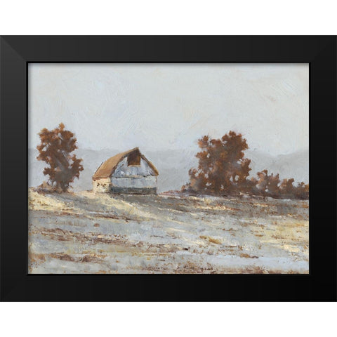 Snow Covered Hillside I Black Modern Wood Framed Art Print by Harper, Ethan