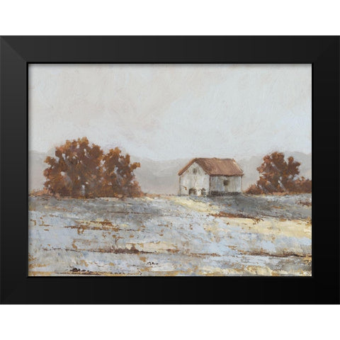 Snow Covered Hillside II Black Modern Wood Framed Art Print by Harper, Ethan