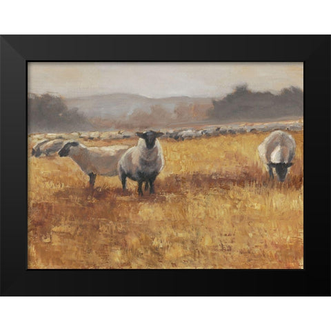 Grazing at Sunset I Black Modern Wood Framed Art Print by Harper, Ethan