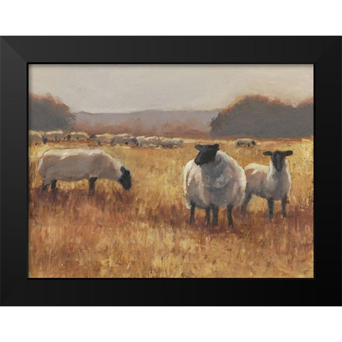 Grazing at Sunset II Black Modern Wood Framed Art Print by Harper, Ethan