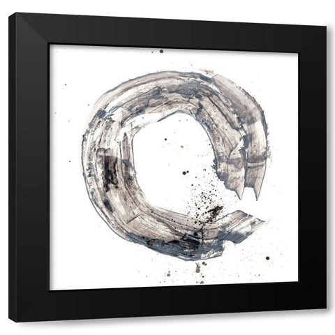 Cosmic Rings II Black Modern Wood Framed Art Print by Harper, Ethan