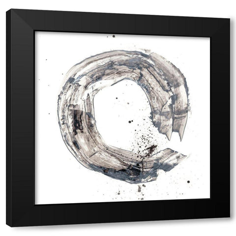 Cosmic Rings II Black Modern Wood Framed Art Print by Harper, Ethan