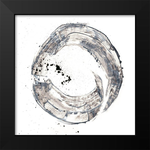 Cosmic Rings III Black Modern Wood Framed Art Print by Harper, Ethan