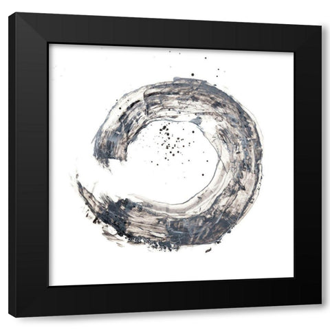 Cosmic Rings IV Black Modern Wood Framed Art Print by Harper, Ethan